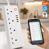 Tuya Smart Power Extension Powerstrip: 4 AC+4 USB Ports | Wi-Fi App/Voice Control, Schedules, Energy Monitor - Automate Home, Office, Plants in Kenya