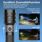 OSRAM 1KM Zoomable Flashlight, 1000m Beam, Rechargeable - photo 8