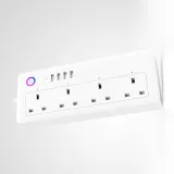 Tuya Smart Power Extension Powerstrip: 4 AC+4 USB Ports | Wi-Fi App/Voice Control, Schedules, Energy Monitor - Automate Home, Office, Plants - photo 5