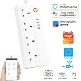 Tuya Smart Power Extension Powerstrip: 4 AC+4 USB Ports | Wi-Fi App/Voice Control, Schedules, Energy Monitor - Automate Home, Office, Plants - photo 2