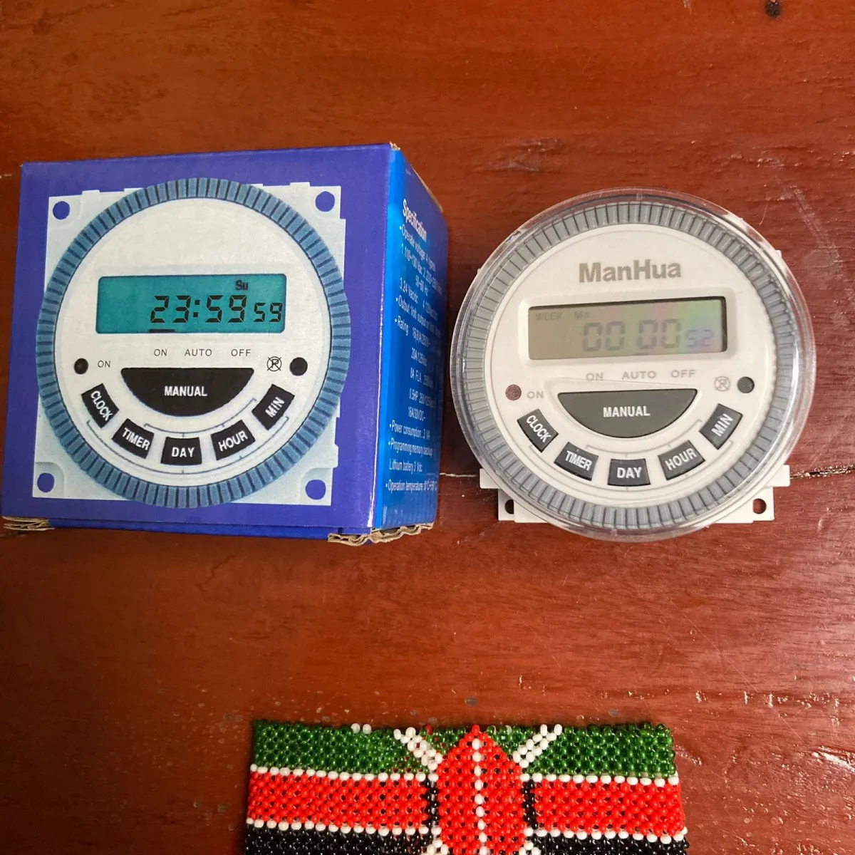 Manhua MT619HPV 12V DC Timer, LCD Programmable, for Solar and Off-Grid