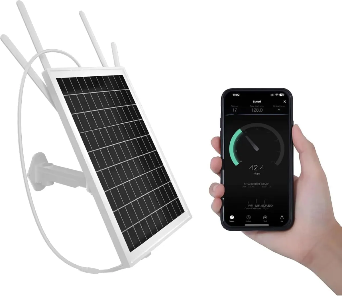 Solar 4G/WiFi SIM Router, 25600mAh Battery, Outdoor Rated