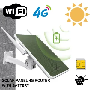 Solar 4G/Wifi SIM card Router | 25600mAh Battery | WiFi Repeater | Outdoor SIM Modem for Camping, Farms, RVs