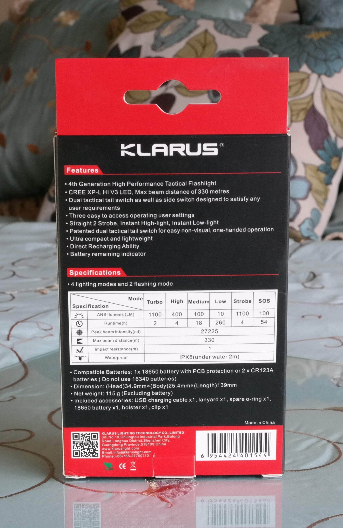 Klarus XT11S USB charging Kenya