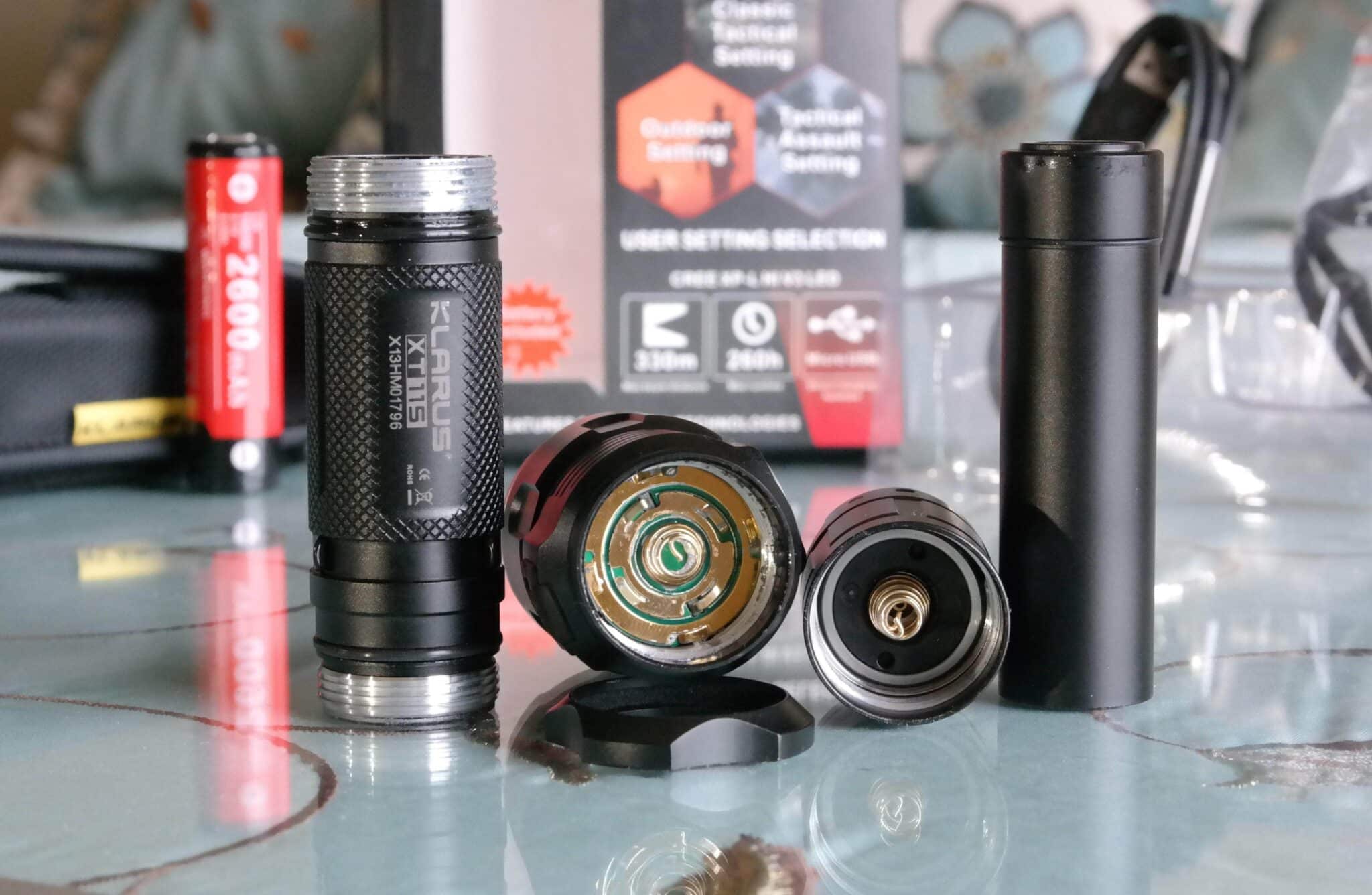 Klarus XT11S dual switch tactical flashlight