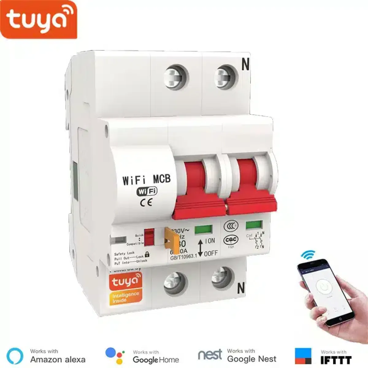Wi‑Fi Powered Tuya Smart Breaker – Schedule and Control Your Circuits Remotely