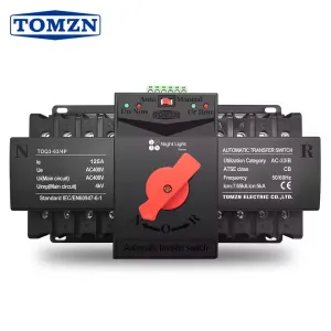 TOMZN TOQ3-125 125 Amp 230/400 Volt Automatic Transfer Switch | Reliable Generator/Inverter ATS