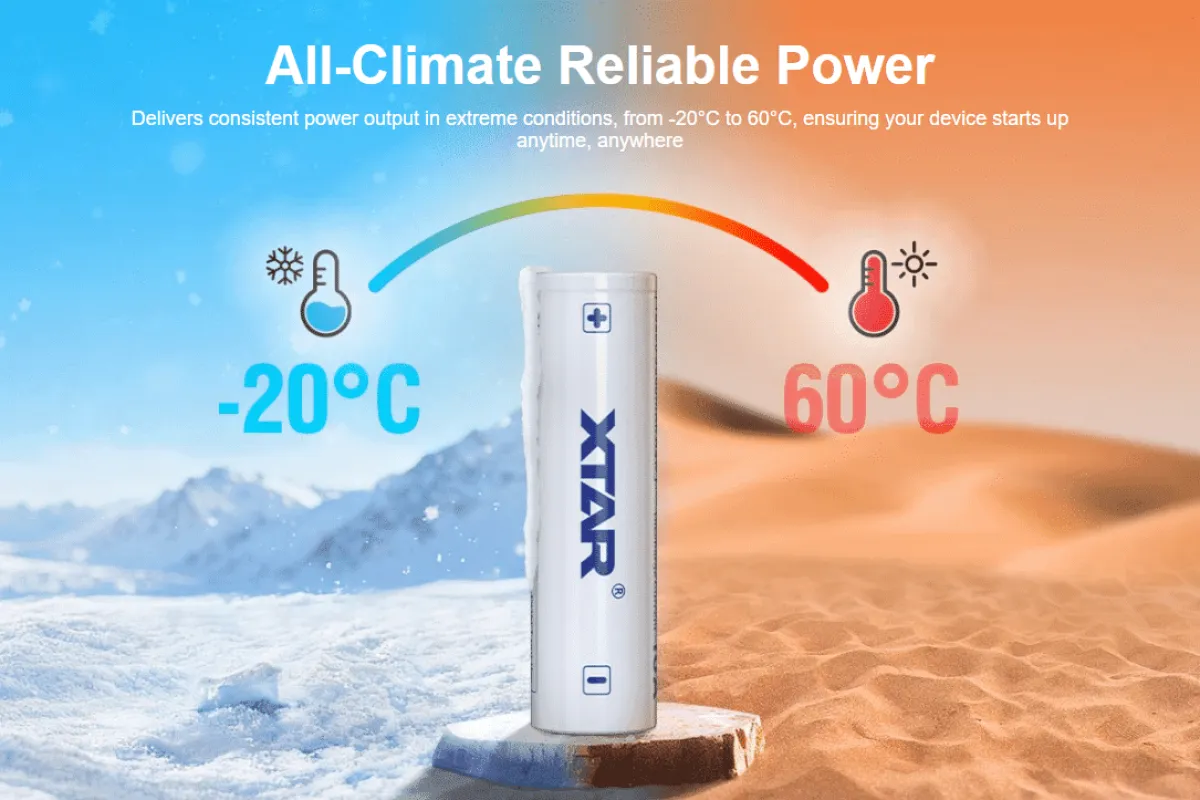 XTAR 18650 RAW unprotected battery