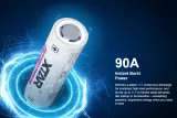 XTAR 21700 5000mAh 35–90A Flat-Top Battery(RAW) for Flashlights, Vapes & High Drain Devices - photo 6