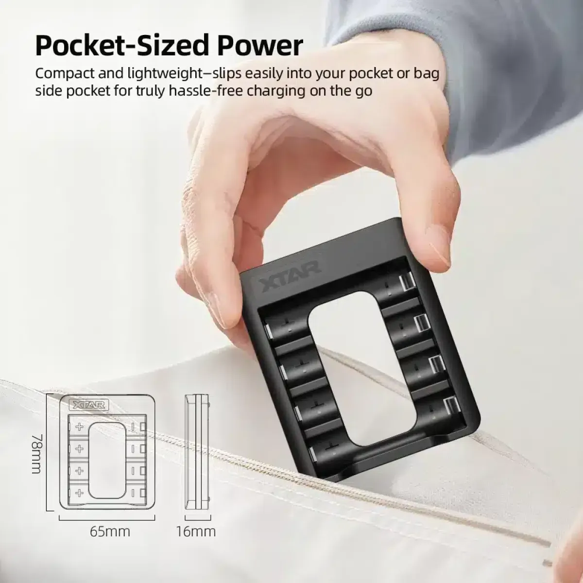 XTAR C4‑AA Charger 4 bays — Type C in Kenya
