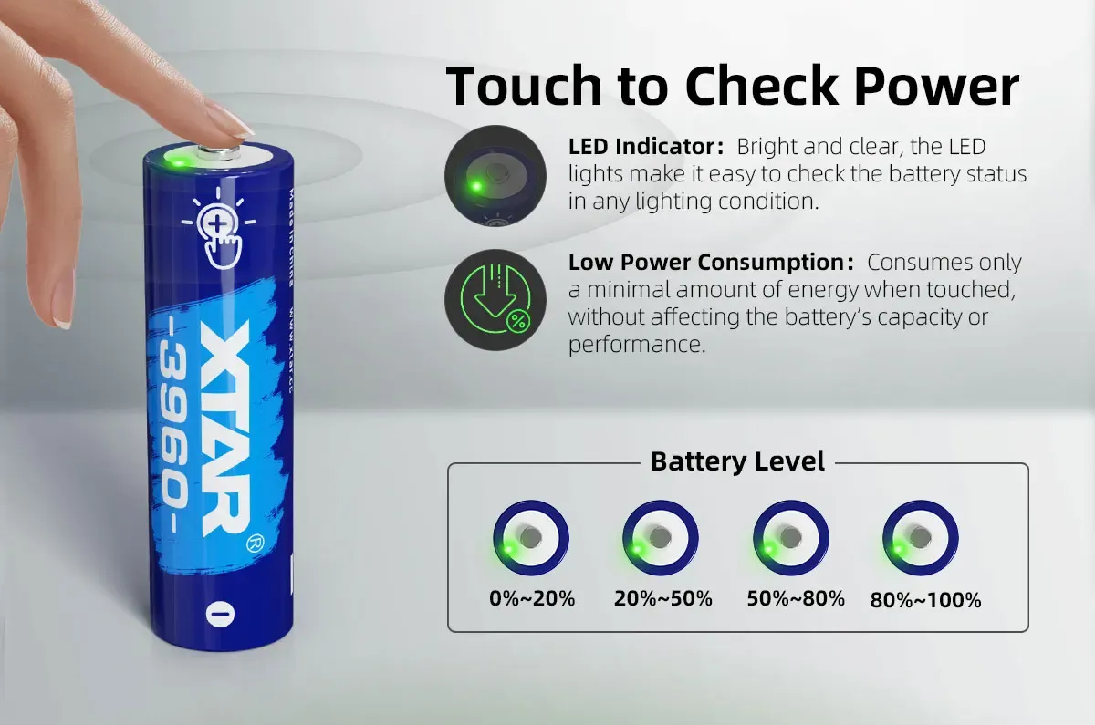 XTAR AA 3960 rechargeable battery 4-pack
