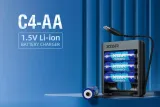 XTAR C4‑AA Charger 4 bays — Type C in Kenya