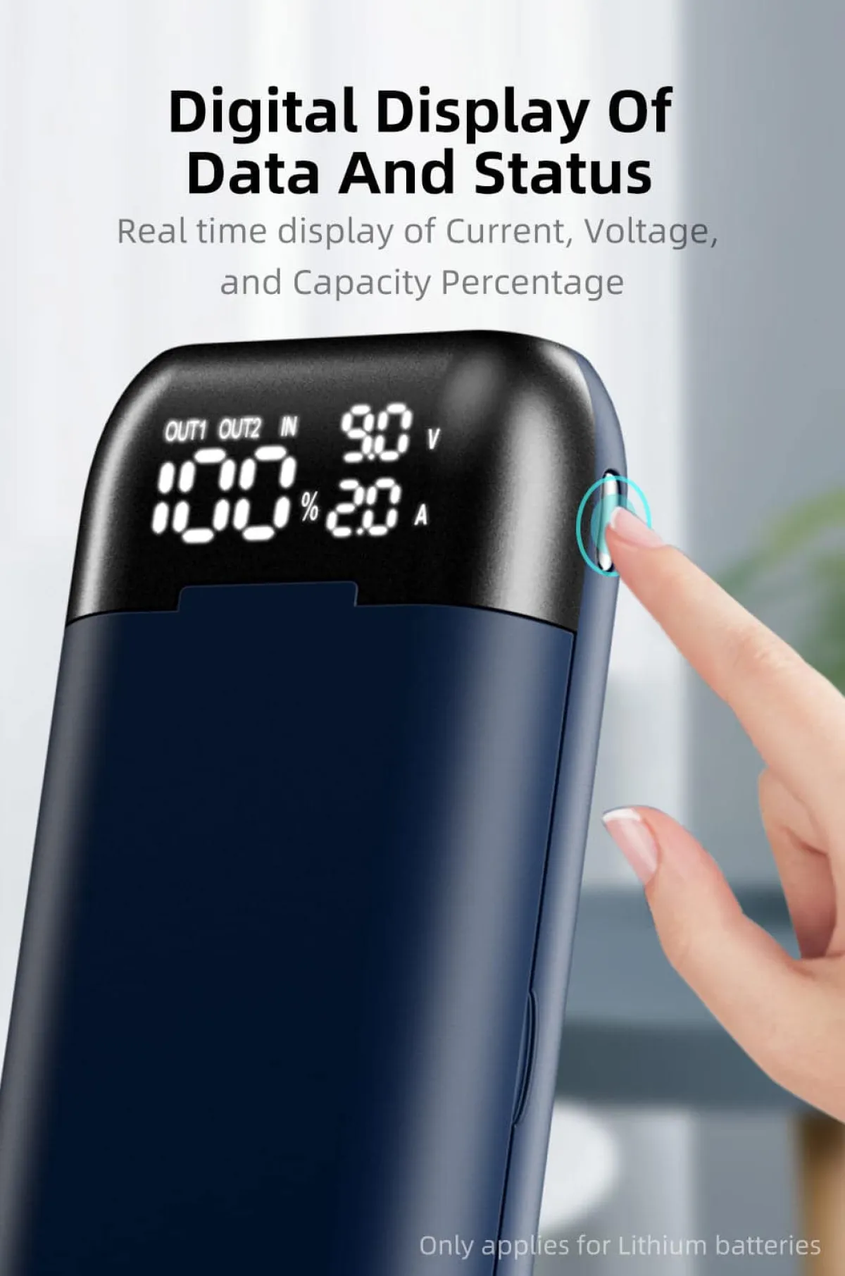 double cell Battery Charger for 18650, 21700, and More