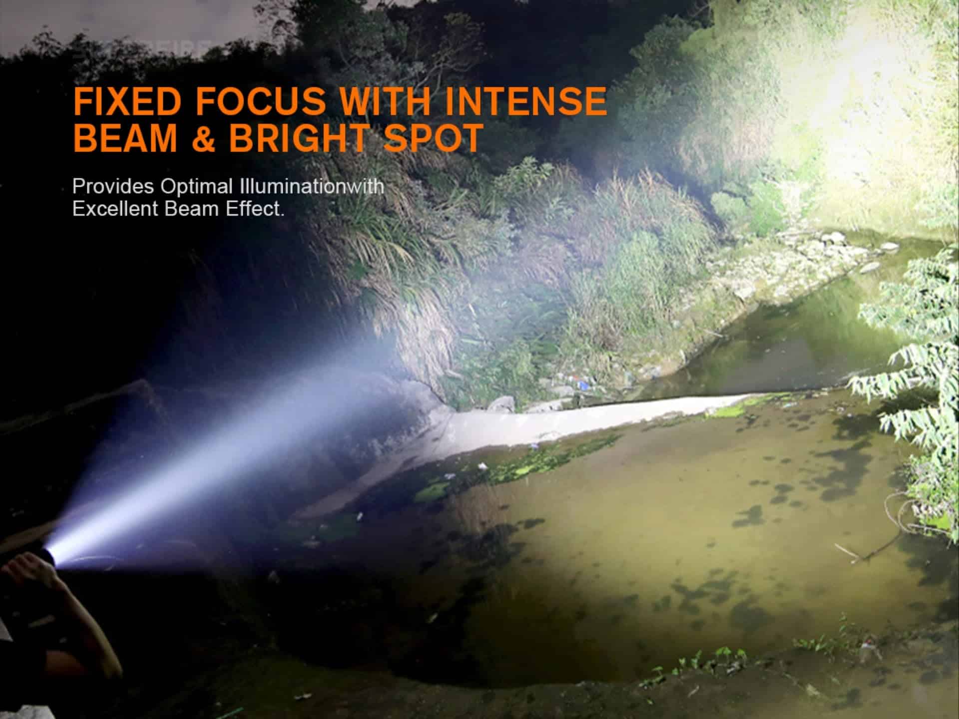 SUPERFIRE TL01-X Tactical Flashlight 1800 Lumens | 325M Range | 3350mAh Battery | USB-C Rechargeable in Kenya