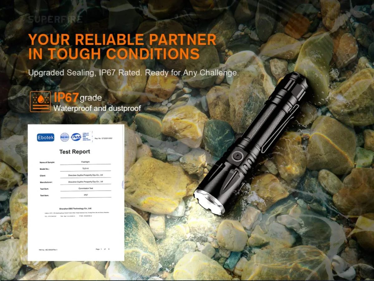 SUPERFIRE TL01-X tactical flashlight