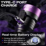 Superfire vZ16 UV blacklight torch 365nm for Leak Detection, Pet Stains, Currency Checking & Inspection, snake - photo 2
