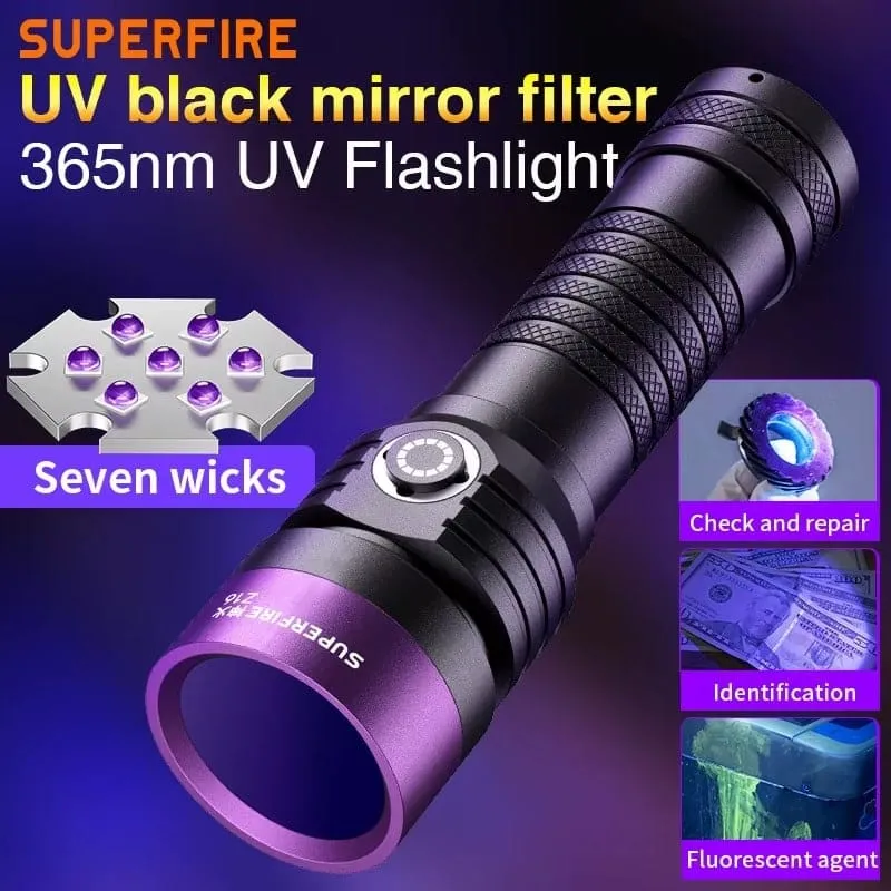 Superfire vZ16 UV Flashlight 365nm for Leak Detection, Pet Stains, Currency Checking & Inspection, snake in Kenya