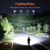 SUPERFIRE J6 LED Flashlight | 480LM 200m Range Type-C Charging 18650 Battery Aluminum Alloy Tactical Torch - photo 6