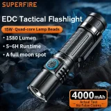 SUPERFIRE A20-X High-Powered Flashlight – 1580 lumens | 205 meters - photo 2