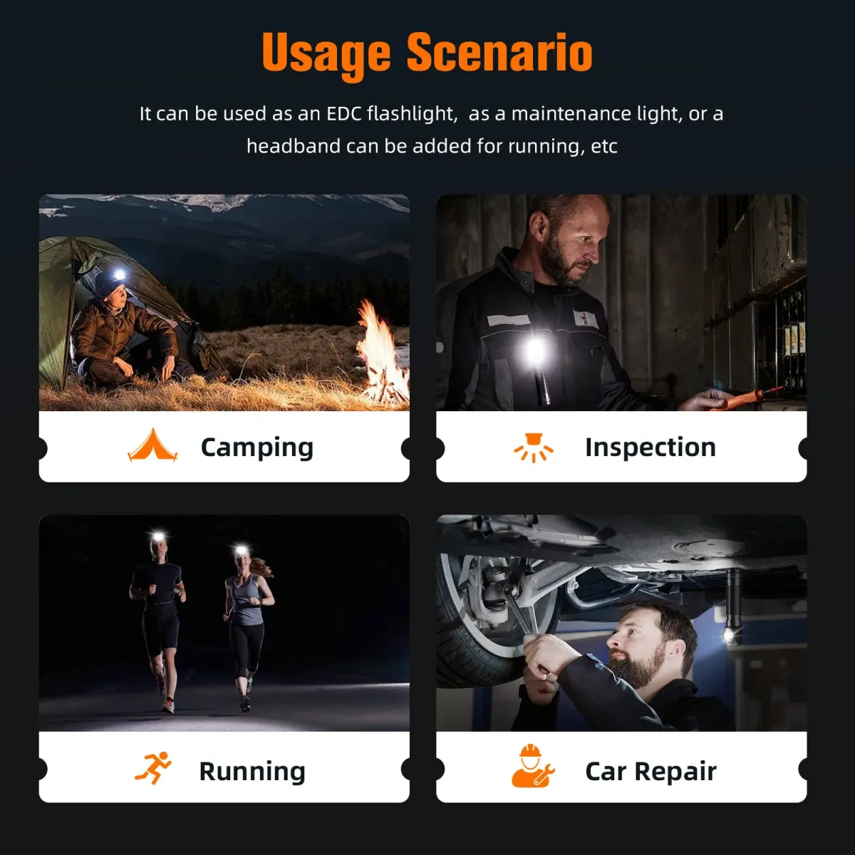 SuperFire TH04-U 2-in-1 Rechargeable LED Headlamp & Torch in Kenya