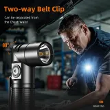 SUPERFIRE G19-S 360LM Magnetic Rechargeable Flashlight, 90° Adjustable Head, Type-C, Headlamp in Kenya