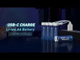 XTAR AA USB-C Rechargeable Battery, 2450mAh, 4-Pack - photo 10