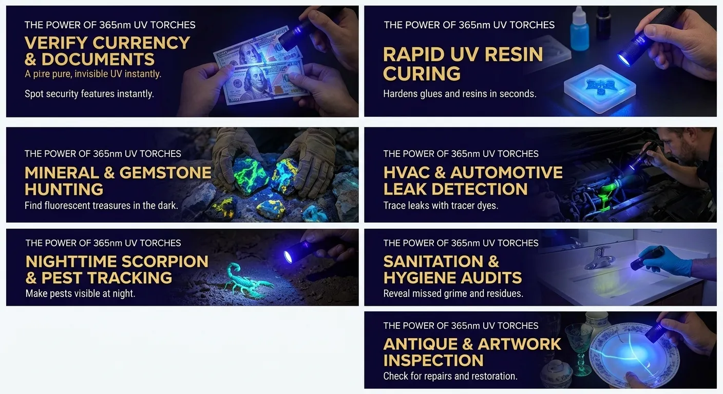 7 Brilliant Uses for a 365nm UV Torch (That Aren't Just Finding Pet Stains)