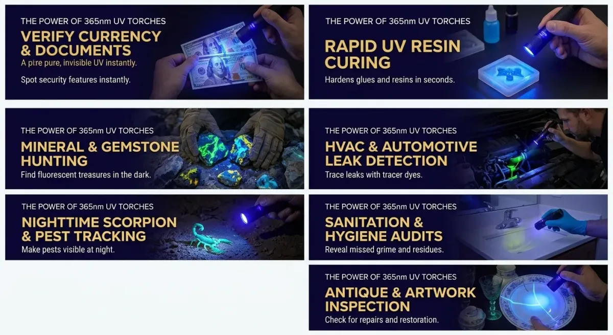 7 Brilliant Uses for a 365nm UV Torch (That Aren't Just Finding Pet Stains)
