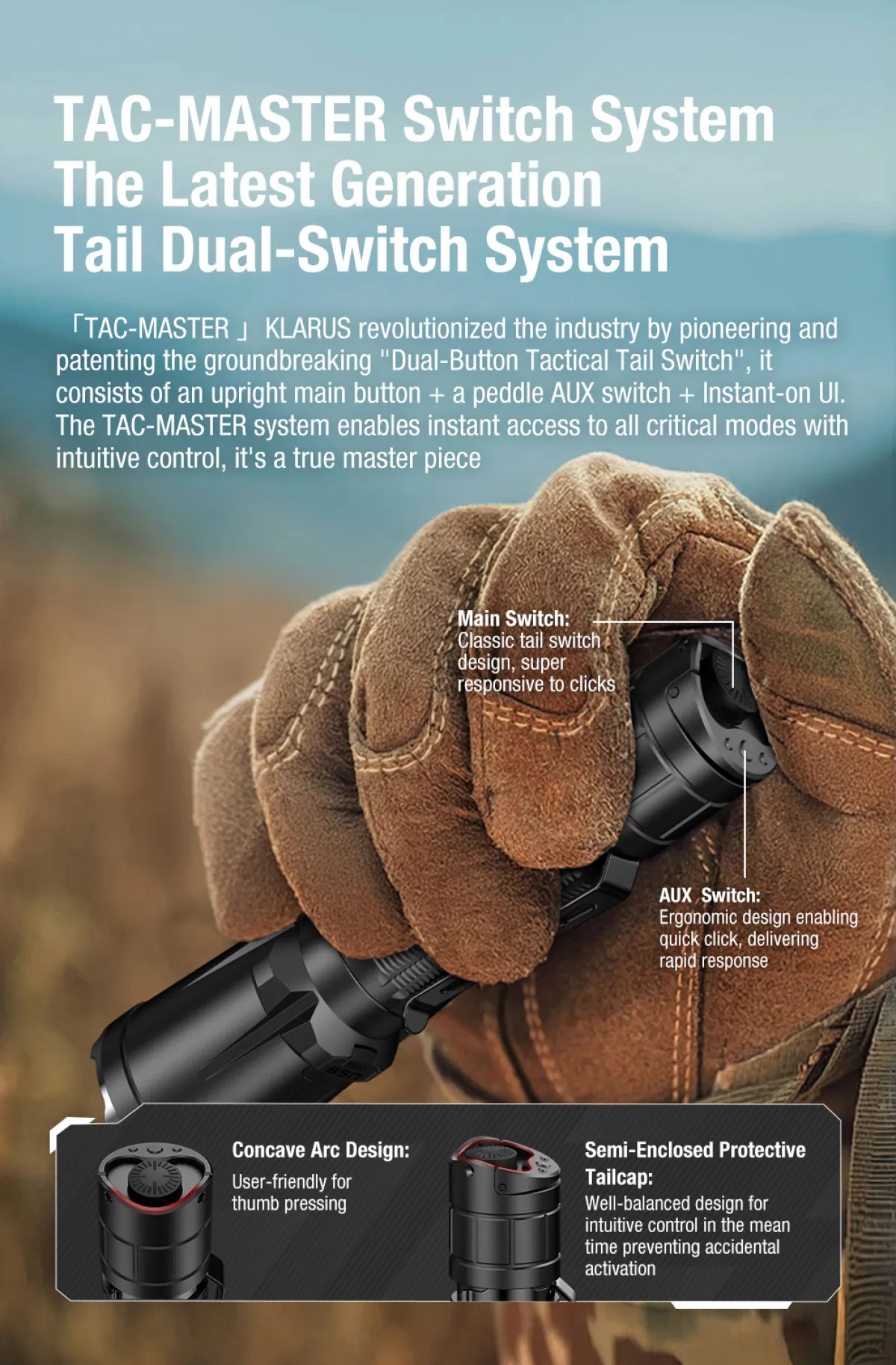 TAC-MASTER Switch System The Latest Generation Tail Dual-Switch System