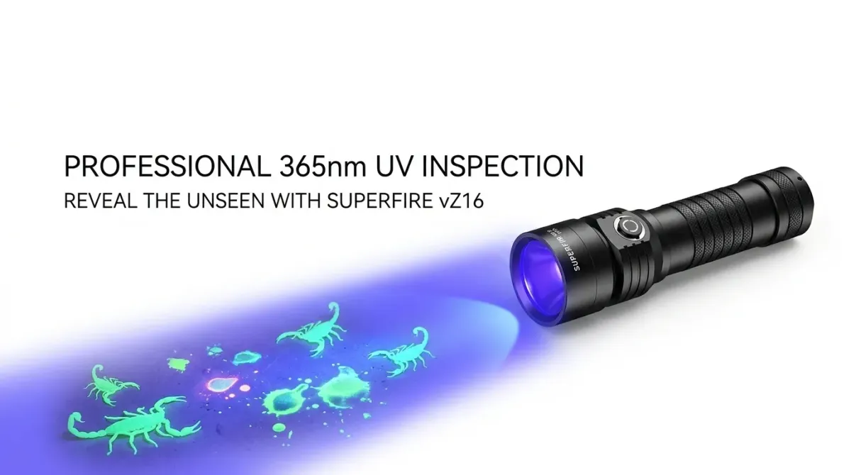 Superfire vZ16 Review: A UV Torch That Shows What Hides