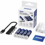 XTAR AA rechargeable battery with built-in USB-C, 4-pack