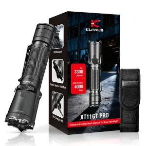 Klarus XT11GT Pro Tactical Flashlight, 3300 Lumens, 410m Beam