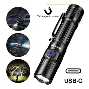 SUPERFIRE TN02 Magnetic EDC Flashlight, 1800 Lumens, 265m Beam